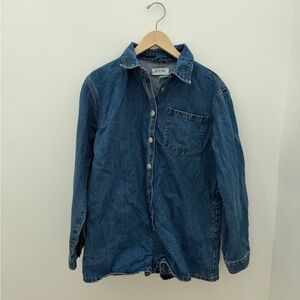 Parke Long Sleeve Denim Romper